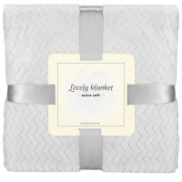 Patura pufoasa pentru 2 persoane, 2 fete, model in relief, 200x220cm, gri Patura pufoasa pentru 2 persoane, 2 fete, model in relief, 200x220cm, gri