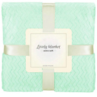 Patura pufoasa pentru 2 persoane, 2 fete, model in relief, 200x220cm, verde Patura pufoasa pentru 2 persoane, 2 fete, model in relief, 200x220cm, verde