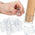 Set 16 protectii pentru picioare de mobilier, silicon PVC, Ø18 mm, transparent [21]