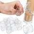 Set 16 protectii pentru picioare de mobilier, silicon PVC, Ø18 mm, transparent [23]