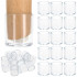 Set 16 protectii pentru picioare de mobilier, silicon PVC, Ø18 mm, transparent [25]