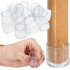 Set 16 protectii pentru picioare de mobilier, silicon PVC, Ø18 mm, transparent [27]