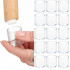 Set 16 protectii pentru picioare de mobilier, silicon PVC, Ø18 mm, transparent [28]