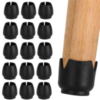 Set 16 protectii pentru picioare de mobilier cu baza din fetru, Ø14-16 mm, negru Set 16 protectii pentru picioare de mobilier cu baza din fetru, Ø14-16 mm, negru