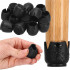Set 16 protectii pentru picioare de mobilier cu baza din fetru, Ø14-16 mm, negru [12]