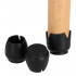 Set 16 protectii pentru picioare de mobilier cu baza din fetru, Ø14-16 mm, negru [21]