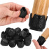 Set 16 protectii pentru picioare de mobilier cu baza din fetru, Ø14-16 mm, negru [11]