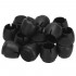 Set 16 protectii pentru picioare de mobilier cu baza din fetru, Ø17-21 mm, negru [20]