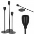 Set 3 suporturi de lumanare din metal, 23, 28 si 33cm, negru [10]