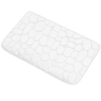 Covoras de baie antiderapant cu uscare rapida, 60x40 cm, alb Covoras de baie antiderapant cu uscare rapida, 60x40 cm, alb