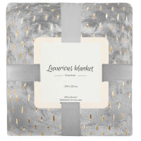 Patura pufoasa pentru 2 persoane, 2 fete, model in relief, 200x220cm, gri Patura pufoasa pentru 2 persoane, 2 fete, model in relief, 200x220cm, gri