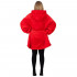 Hanorac tip patura oversize din fleece moale, cu gluga si buzunar mare, rosu [6]