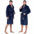 Halat de baie pentru barbati pana la genunchi, marimea M/L, albastru marin [17]