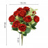 Buchet de flori artificiale din poliester, 10 fire trandafiri, 30cm, rosu [13]
