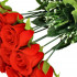 Buchet de flori artificiale din poliester, 12 fire trandafiri, 38cm, rosu [13]