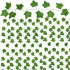 Set 6 ghirlande iedera artificiala pentru decorare, 6x233cm, frunze mari, verde [8]