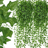 Set 6 ghirlande iedera artificiala pentru decorare, 6x208cm, frunze mici, verde Set 6 ghirlande iedera artificiala pentru decorare, 6x208cm, frunze mici, verde