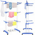 Uscator vertical pentru rufe, mobil si pliabil, cu doua umerase, 75x57x170cm, sarcina 15kg [6]