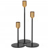 Set 3 suporturi decorative pentru lumanari din metal, tip sfesnic, cu inaltimi de 14, 20 si 25 cm, design elegant pentru decoratiuni festive si realiz [16]