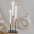Set 3 suporturi decorative pentru lumanari din metal, tip sfesnic, cu inaltimi de 14, 20 si 25 cm, design elegant pentru decoratiuni festive si realiz [8]