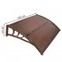 Copertina protectie usa si fereastra, policarbonat cu protectie UV, 120 x 80 cm, maro transparent [18]