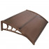 Copertina protectie usa si fereastra, policarbonat cu protectie UV, 120 x 80 cm, maro transparent [6]