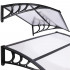 Copertina protectie usa si fereastra, policarbonat cu protectie UV, 120 x 80 cm, negru transparent [3]