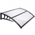Copertina protectie usa si fereastra, policarbonat cu protectie UV, 120 x 80 cm, negru transparent [13]