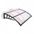 Copertina protectie usa si fereastra, policarbonat cu protectie UV, 120 x 80 cm, negru transparent [17]