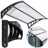 Copertina protectie usa si fereastra, policarbonat cu protectie UV, 120 x 80 cm, negru transparent [5]