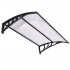Copertina protectie usa si fereastra, policarbonat cu protectie UV, 120 x 80 cm, negru transparent [10]