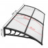 Copertina dubla protectie usa si fereastra, policarbonat cu protectie UV, 200 x 100 cm, negru transparent [16]