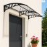 Copertina dubla protectie usa si fereastra, policarbonat cu protectie UV, 200 x 100 cm, negru transparent [18]