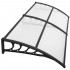 Copertina dubla protectie usa si fereastra, policarbonat cu protectie UV, 200 x 100 cm, negru transparent [6]