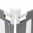 Bariera de siguranta pentru pat, protectie copii, 196 cm, reglabila pe inaltime 75-95 cm, gri [15]