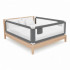 Bariera de siguranta pentru pat, protectie copii, 196 cm, reglabila pe inaltime 75-95 cm, gri [11]