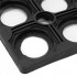 Covor de cauciuc perforat pentru intrare, PVC antiderapant, 60x90 cm, negru [9]