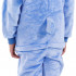 Pijama salopeta Stitch tip combinezon, marimea S, cu gluga fixa decorata cu urechi, ochi si dinti, coada decorativa, inchidere frontala cu nasturi si [16]