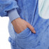 Pijama salopeta Stitch tip combinezon, marimea S, cu gluga fixa decorata cu urechi, ochi si dinti, coada decorativa, inchidere frontala cu nasturi si [30]