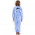 Pijama salopeta Stitch tip combinezon, marimea S, cu gluga fixa decorata cu urechi, ochi si dinti, coada decorativa, inchidere frontala cu nasturi si [10]