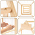 Organizator vertical pentru jucarii si plusuri cu 3 niveluri, din lemn natural de pin, corzi elastice laterale pentru acces rapid, structura rezistent [5]