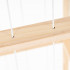 Organizator vertical pentru jucarii si plusuri cu 3 niveluri, din lemn natural de pin, corzi elastice laterale pentru acces rapid, structura rezistent [9]