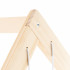 Organizator vertical pentru jucarii si plusuri cu 3 niveluri, din lemn natural de pin, corzi elastice laterale pentru acces rapid, structura rezistent [11]