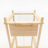 Organizator vertical pentru jucarii si plusuri, din lemn natural de pin, cu corzi elastice laterale pentru acces rapid, design tip turn pentru economi [9]