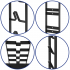 Suport universal pentru aspirator vertical si accesorii, structura metalica din otel, montaj independent pe podea fara gaurirea peretelui, design comp [29]