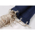 Hamac suspendat tip scaun brazilian, 60x120x130cm, 150kg, albastru [4]