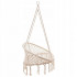 Scaun dublu tip leagan suspendat pentru casa sau gradina, Sersimo, cu franjuri, bej [11]