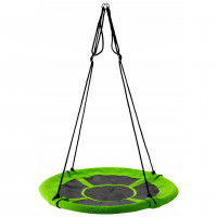 Leagan tip cuib Sersimo G-Line, 100cm, inaltime reglabila, 150 kg, Verde Negru