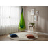 Leagan suspendat tip cocon pentru copii 70x150 cm, textil, pentru interior si exterior, verde [2]