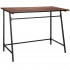 Birou tip masa laterala, cu cadru din otel, 50x100x76 cm, industrial, maro [7]
